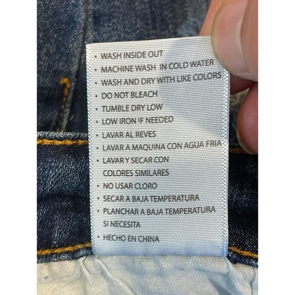 KanCan Womens Jeans Skinny Leg Distressed Low Rise Flat Front Blue Size W28 - Picture 10 of 10